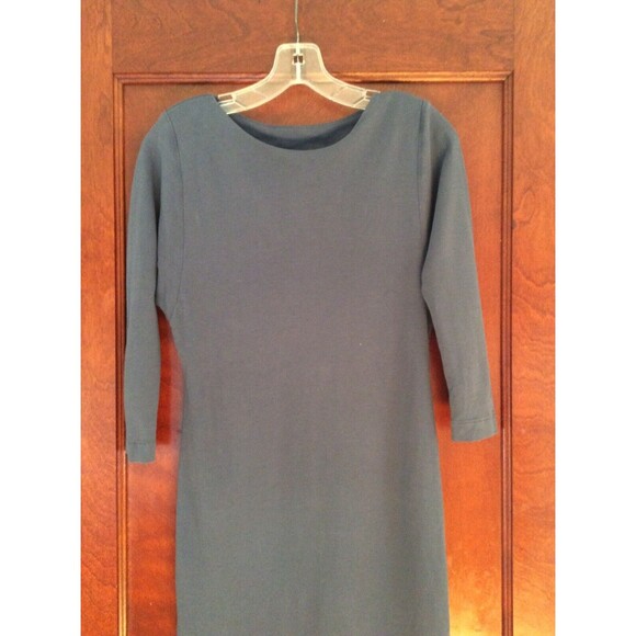 PERUVIAN CONNECTION SIZE XS BALLET NECK HEATHER PURPLE PIMA COTTON DRESS - Picture 2 of 6